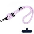 Adjustable Polyester Rope Phone Strap with High-Grade Patch Pink Supply