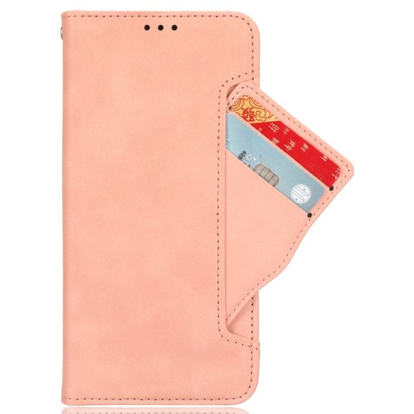 Modern-styled leather wallet case for Nothing Phone (2a) - Pink Supply