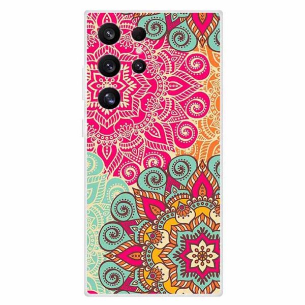 Imagine Samsung Galaxy S24 Ultra cover - Flower Pattern Cheap