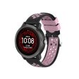 20mm Garmin Vivoactive 3 dual-color silicone watch band - Black   Pink Hole on Sale