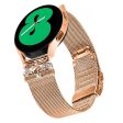 20mm Butterfly Milanese Band Samsung Galaxy Watch4   Watch4 Classic   Watch4 Active   Watch 5   Watch 5 Pro   Watch 5 Active Replace Strap - Rose Gold Online Hot Sale