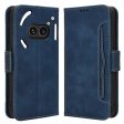 Modern-styled leather wallet case for Nothing Phone (2a) - Blue For Cheap