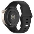 Apple Watch Series 41mm - 40mm - 38mm Silicone Band Butterfly Buckle Watch Strap - Black Cheap