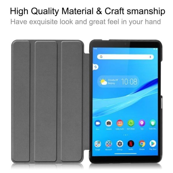 Lenovo Tab M7 litchi leather flip case - Grey Discount