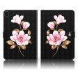 Lenovo Tab M10 pattern leather flip case - Flower For Cheap