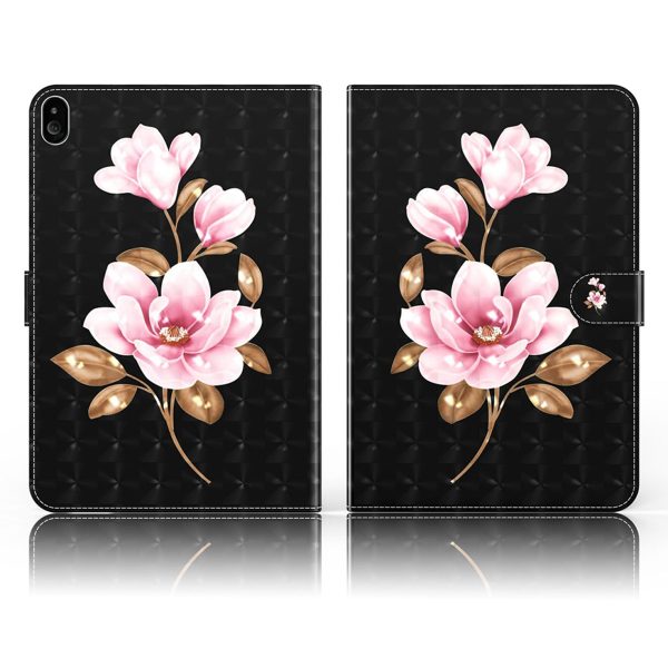 Lenovo Tab M10 pattern leather flip case - Flower For Cheap