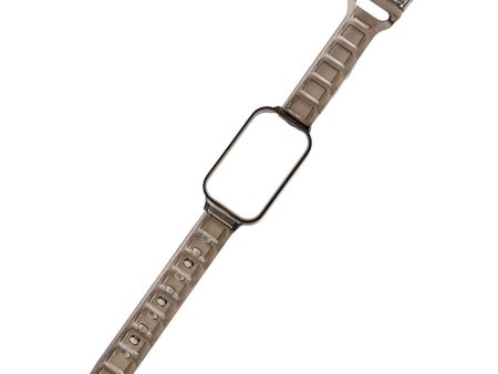 Xiaomi Redmi Watch 2 Replacement Ice Cube Texture Flexible Watch Strap - Tea Brown For Discount