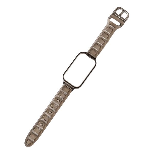 Xiaomi Redmi Watch 2 Replacement Ice Cube Texture Flexible Watch Strap - Tea Brown For Discount