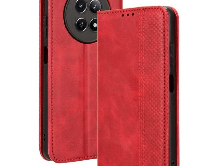 Bofink Vintage Infinix Smart 8 Pro   Realme 12 leather case - Red For Sale