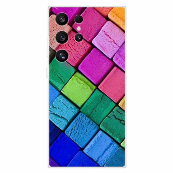 Imagine Samsung Galaxy S24 Ultra cover - Colorful Block Online now