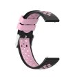 20mm Garmin Vivoactive 3 dual-color silicone watch band - Black   Pink Hole on Sale