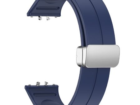 Samsung Galaxy Fit3 Replacement Wrist Band Soft Silicone Watch Band with Magnetic Folding Buckle - Blue on Sale