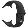 Apple Watch Series 41mm - 40mm - 38mm Silicone Band Butterfly Buckle Watch Strap - Black Cheap