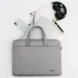 173 13-13.3   Laptop Tote Bag Oxford Cloth Notebook Handbag Durable Carrying Bag - Grey For Sale