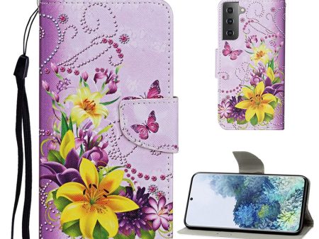 Wonderland Samsung Galaxy S21 flip case - Yellow Flower For Sale