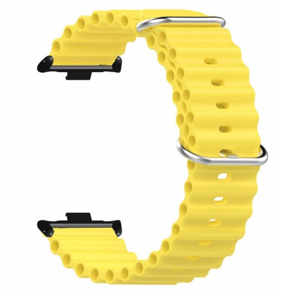 Xiaomi Redmi Watch 4 Silicone Watch Band Wrist Strap with Alloy Connector - Yellow Online Sale