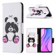 Wonderland Xiaomi Redmi 9 flip case - Shy Panda For Discount