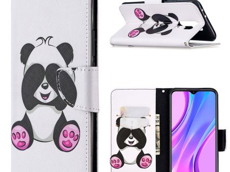 Wonderland Xiaomi Redmi 9 flip case - Shy Panda For Discount