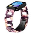 Xiaomi Smart Band 8 Pro Smart Watch D-Shape Strap Resin Bracelet Watchband Replacement - Glitter Purple Fashion