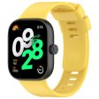 Xiaomi Redmi Watch 4   Smart Band 8 Pro Smartwatch Band Replacement Silicone Strap - Yellow Supply