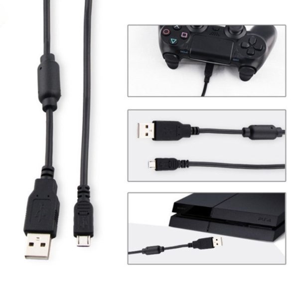 DOBE TP4-813 For Sony PS4   Slim   Pro   Xbox One   Bump Resistant Game Controller Charging Cable, 1.8m Online