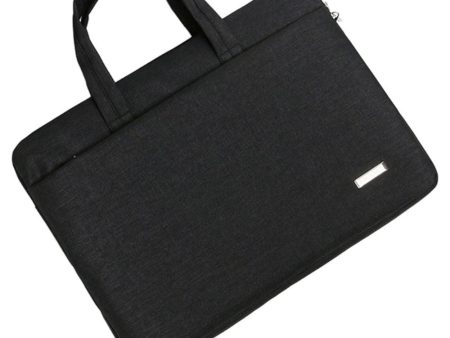 173 15-15.6   Laptop Handbag Oxford Cloth Notebook Carrying Bag Bussiness Carrying Handbag - Black Fashion