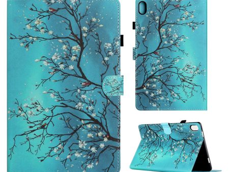 Lenovo Tab P11 cool pattern leather case - Flower Tree For Cheap