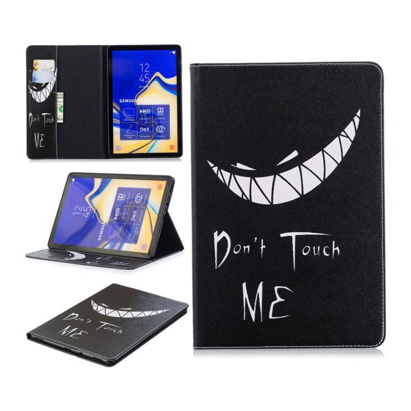 Samsung Galaxy Tab S4 patterned leather flip case - Don t Touch Me Online