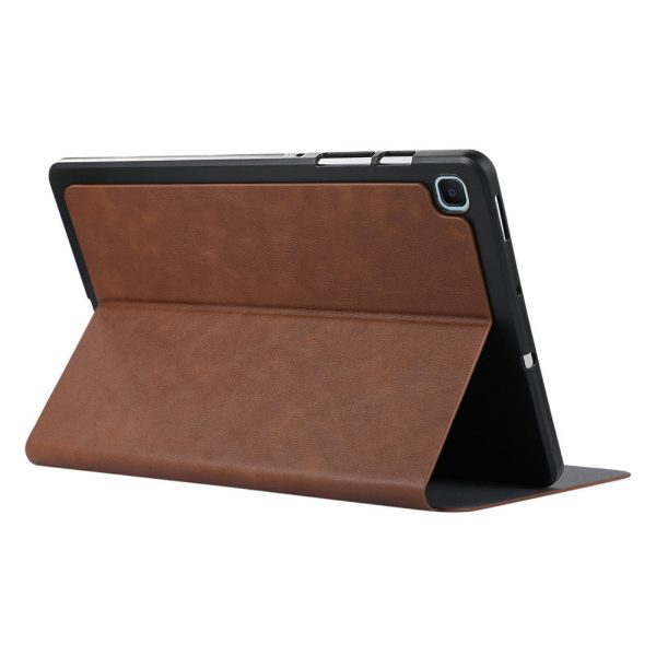 Samsung Galaxy Tab S6 Lite   Tab S6 Lite (2022) Leather Case Protective Tablet Cover - Brown Hot on Sale