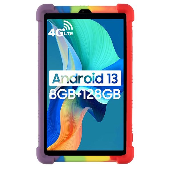 Blackview Tab 60 Silicone Tablet Case Scratch-resistant Back Cover with Bump Resistant Kickstand - Multi-color Online Sale