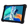 Blackview Tab 60 Silicone Tablet Case Scratch-resistant Back Cover with Bump Resistant Kickstand - Black Discount