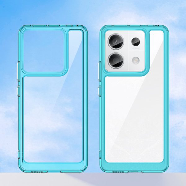 Xiaomi Redmi Note 13 Pro 5G   Xiaomi Poco X6 smart acrylic cover - Transparent Blue Discount