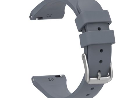 20mm Universal silicone watch strap - Dark Grey on Sale