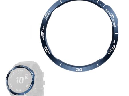 Garmin Fenix 6X stainless steel bezel - Blue   Style B on Sale