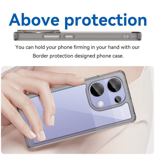 Xiaomi Redmi Note 13 4G Pro   Xiaomi Poco M6 Pro smart acrylic cover - Transparent Grey Online now