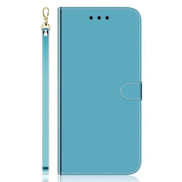 Mirror iPhone 14 Plus flip case - Blue Online Hot Sale