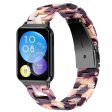 Xiaomi Smart Band 8 Pro Smart Watch D-Shape Strap Resin Bracelet Watchband Replacement - Glitter Purple Fashion