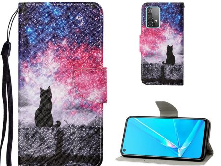 Wonderland Samsung Galaxy A52 5G flip case - Black Cat Discount