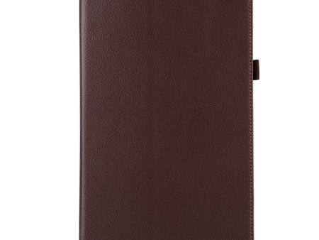 Litchi Grain Smart Leather Case Samsung Galaxy Tab A 10.1 (2016) T580 T585 - Brown Online now