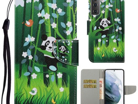 Wonderland Samsung Galaxy S21 FE flip case - Panda and Bamboo Fashion