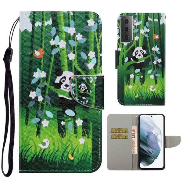 Wonderland Samsung Galaxy S21 FE flip case - Panda and Bamboo Fashion