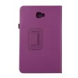 Litchi Grain Smart Leather Case Samsung Galaxy Tab A 10.1 (2016) T580 T585 - Purple Online Sale