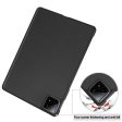 Xiaomi Pad 6S Pro 12.4 Leather Case Tri-fold Stand Auto Wake   Sleep Smart Shell - Black Cheap