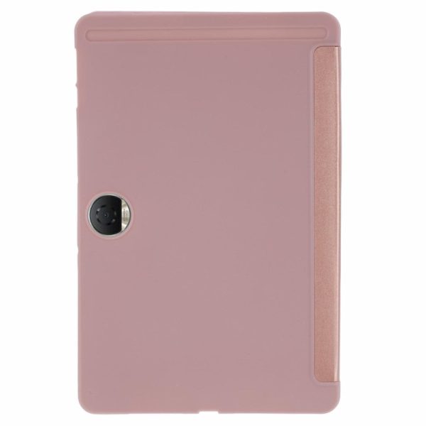 Honor Pad 9 Case Scratch Resistant Vegan Leather and Silicone Tri-fold Stand Tablet Cover - Rose Gold Cheap