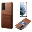 Dual Card case - Samsung Galaxy S21 FE - Brown For Sale