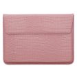 13.3-  Notebook Computer Storage Bag Laptop Sleeve Vegan Leather Bag - Light Pink For Cheap