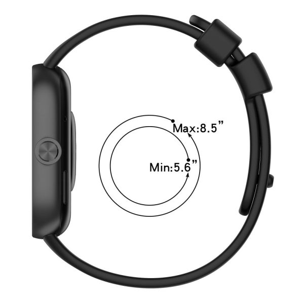 Xiaomi Redmi Watch 4   Smart Band 8 Pro Smartwatch Band Replacement Silicone Strap - Black Online