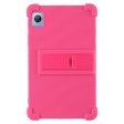 Blackview Tab 60 Silicone Tablet Case Scratch-resistant Back Cover with Bump Resistant Kickstand - Rose Supply