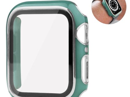 Apple Watch 40mm unique style cover + tempered glass screen protector - Blackish Green   Silver Online