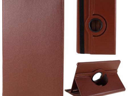 Samsung Galaxy Tab S9   S8 Tablet Case with Rotary Stand - Brown with Elastic Band Online